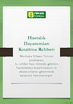 Hastalık Dayanımları Kısaltma Rehberi